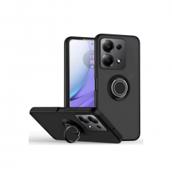 Xiaomi Redmi Note 13 Pro 4g Montreal Yüzüklü Silikon Kapak - Siyah Xiaomi Redmi Note 13 Pro 4g Montreal Yüzüklü Silikon Kapak - Siyah