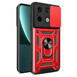 Xiaomi Redmi Note 13 Pro 4g Pars Lens Yüzüklü Silikon - Kırmızı Xiaomi Redmi Note 13 Pro 4g Pars Lens Yüzüklü Silikon - Kırmızı