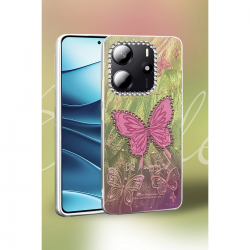 Xiaomi Redmi Note 14 4g Kılıf Blade Aynalı Desenli Kapak - Desen 3 Xiaomi Redmi Note 14 4g Kılıf Blade Aynalı Desenli Kapak - Desen 3