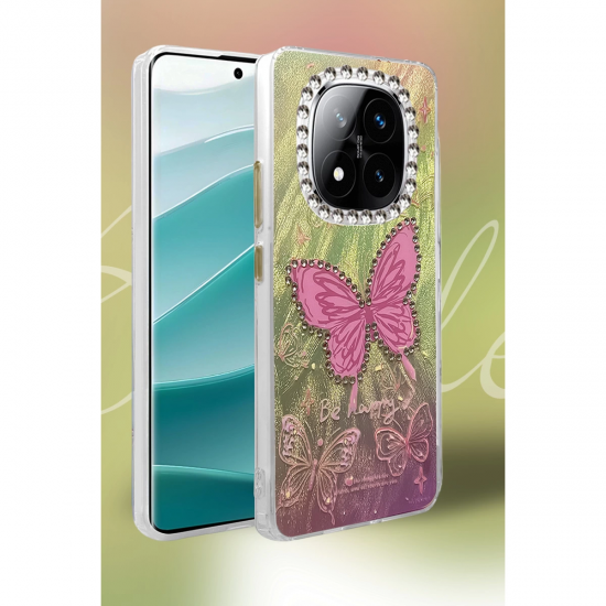 Xiaomi Redmi Note 14 Pro 4g Kılıf Blade Aynalı Desenli Kapak - Desen 9