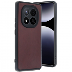 Xiaomi Redmi Note 14 Pro 5g Kılıf Aras Deri Kapak - Bordo Xiaomi Redmi Note 14 Pro 5g Kılıf Aras Deri Kapak - Bordo