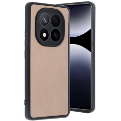 Xiaomi Redmi Note 14 Pro 5g Kılıf Aras Deri Kapak - Pudra Xiaomi Redmi Note 14 Pro 5g Kılıf Aras Deri Kapak - Pudra