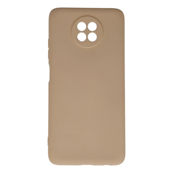 Xiaomi Redmi Note 9 5g Kılıf Nano İçi Kadife Silikon - Bej