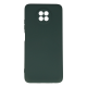 Xiaomi Redmi Note 9 5g Kılıf Nano İçi Kadife Silikon - Koyu Yeşil