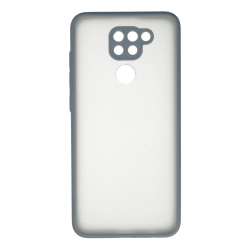 Xiaomi Redmi Note 9 Kılıf Montreal Silikon Kapak - Gri Xiaomi Redmi Note 9 Kılıf Montreal Silikon Kapak - Gri