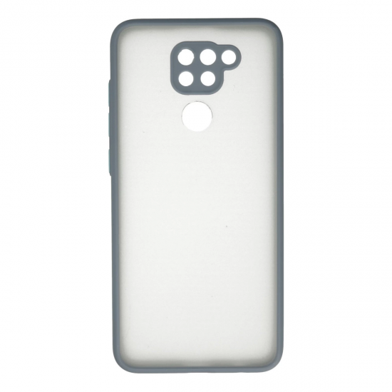 Xiaomi Redmi Note 9 Kılıf Montreal Silikon Kapak - Gri