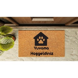 Kapı Önü Paspası Özel Tasarım Koko Model Pati Ev PK-1604 Kapı Önü Paspası Özel Tasarım Koko Model Pati Ev PK-1604