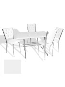 Japon - Kapitoneli Masa Takımı - 70x120 (Werzalit, Wermodin ve Allzalit Tabla) - (Beyaz - Beyaz) Japon - Kapitoneli Masa Takımı - 70x120 (Werzalit, Wermodin ve Allzalit Tabla) - (Beyaz - Beyaz)