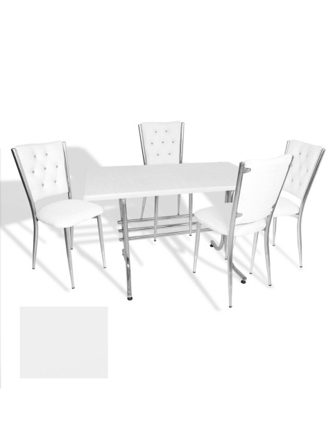 Japon - Kapitoneli Masa Takımı - 70x120 (Werzalit, Wermodin ve Allzalit Tabla) - (Beyaz - Beyaz) Japon - Kapitoneli Masa Takımı - 70x120 (Werzalit, Wermodin ve Allzalit Tabla) - (Beyaz - Beyaz)