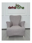 Döşemelik Kumaş Düz Keten Lastikli Kayma Yapmayan 3311 Takım Koltuk Örtüsü