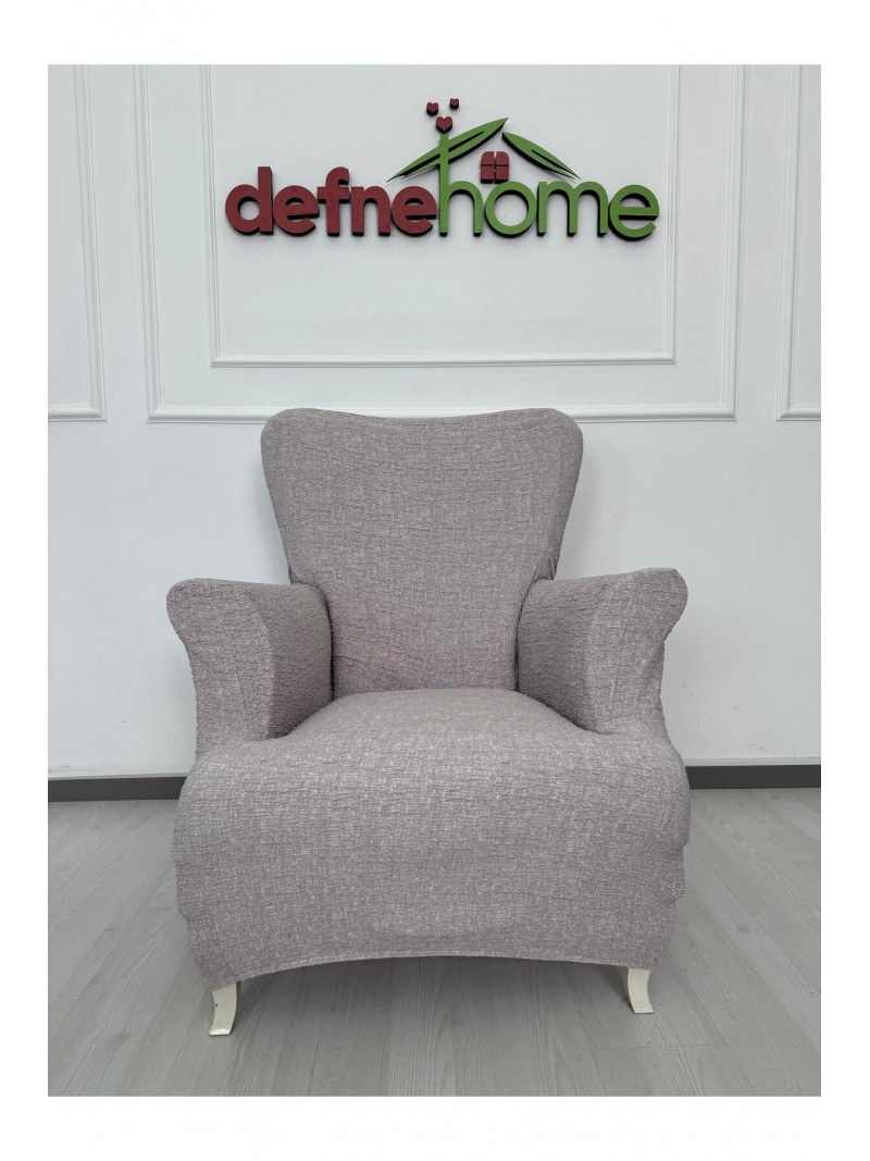 Döşemelik Kumaş Düz Keten Lastikli Kayma Yapmayan 3311 Takım Koltuk Örtüsü
