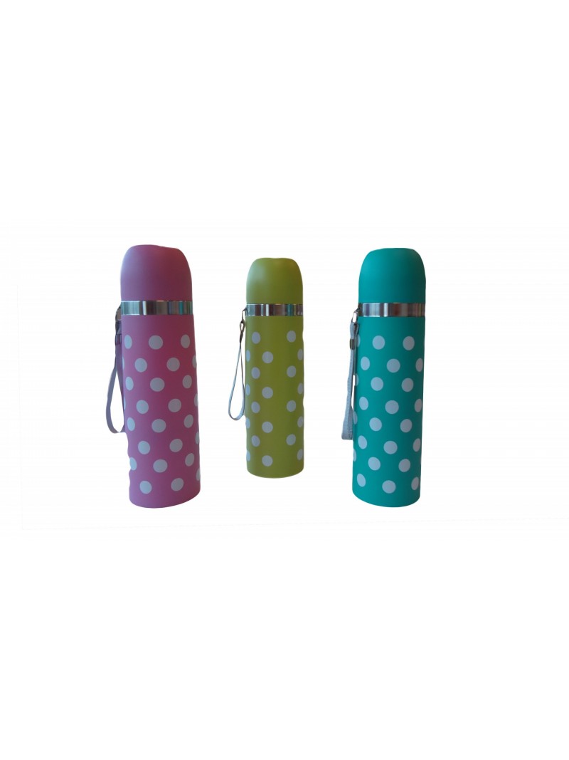 Sema Baby Puantiyeli Bebek Termosu 350 ml - Pembe