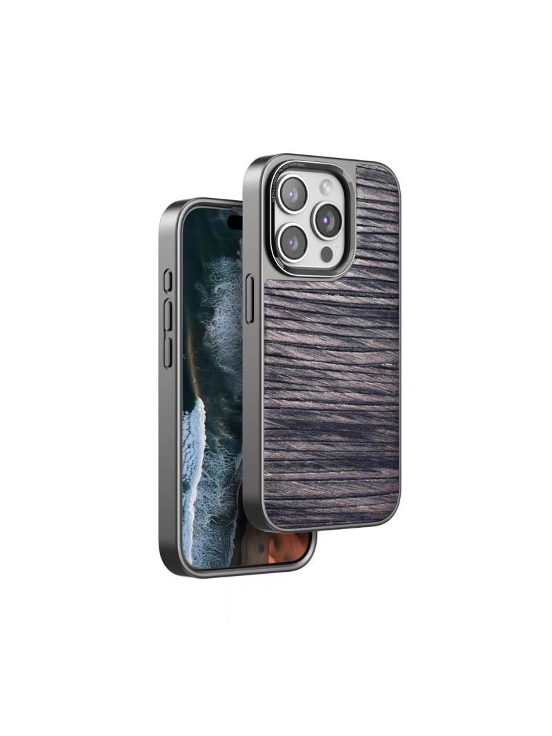 Venco  İphone 14 Pro Wave Kapak - Kahverengi