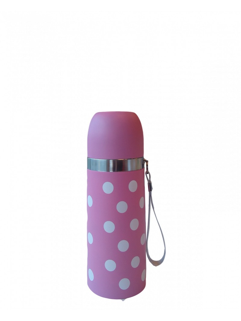 Sema Baby Puantiyeli Bebek Termosu 350 ml - Pembe