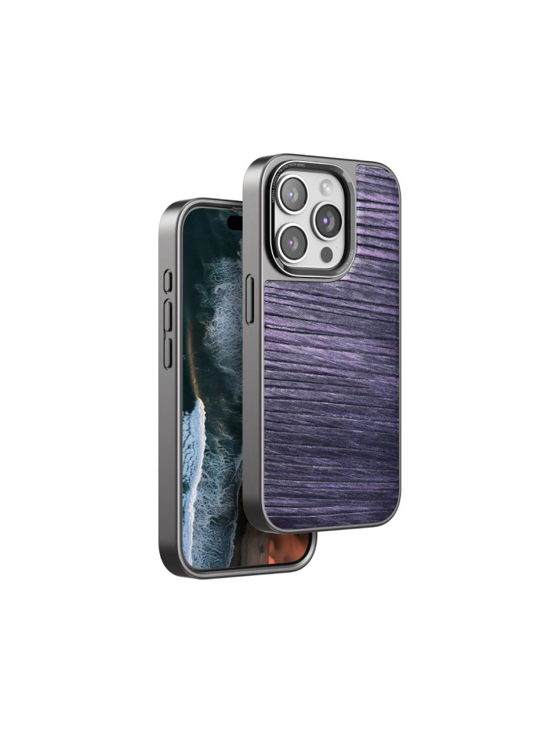 Venco  İphone 15 Pro Wave Kapak - Derin Mor