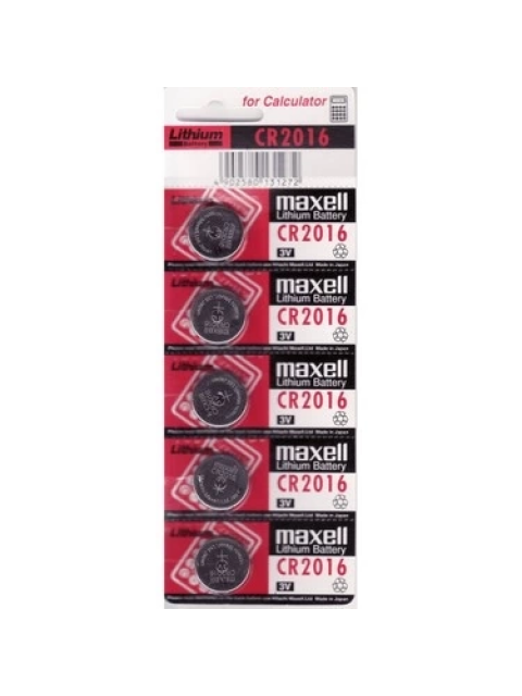 Maxell Cr2016 3v Lityum Düğme Pil 5'li Paket