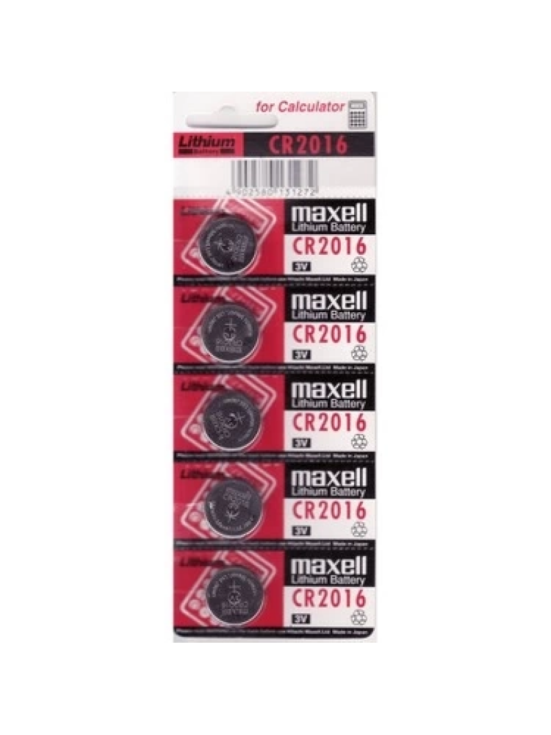 Maxell Cr2016 3v Lityum Düğme Pil 5'li Paket