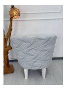 Krokan Kumaş Tekli Midye/papatya Koltuk Kalıbı Koltuk Örtüsü