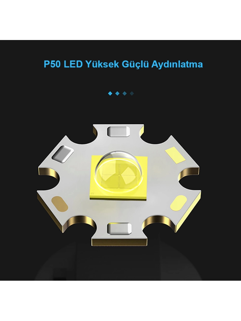 3000 Lümen  Güçlü El Feneri  Wt-600