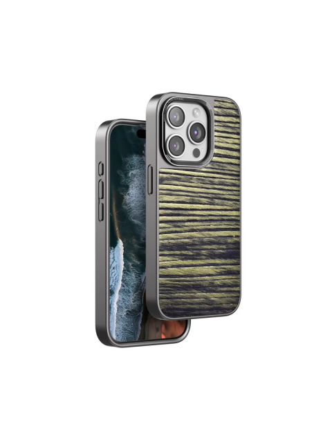 Venco  İphone 15 Pro Max Wave Kapak - Koyu Kahve