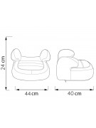 ComfyMax Premium 15-36Kg Oto Koltuğu Yükseltici - Red