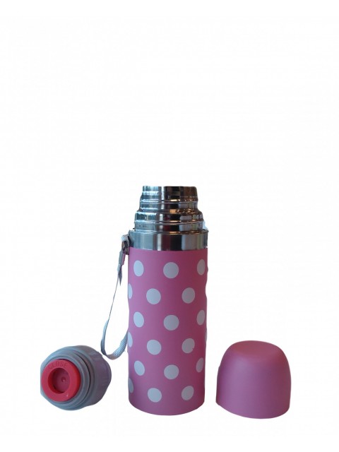 Sema Baby Puantiyeli Bebek Termosu 350 ml - Pembe