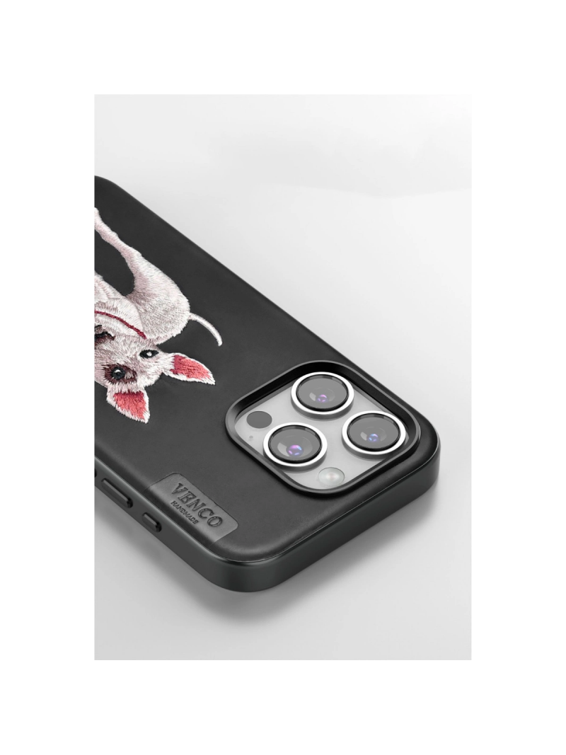 Venco  İphone 14 Pro Max Perma Desenli Kapak - Siyah