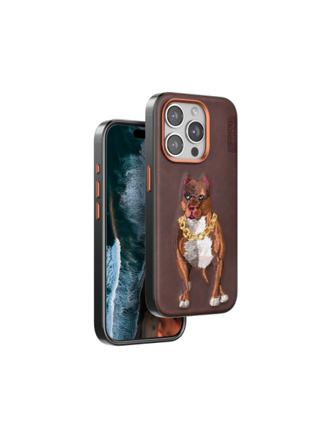 Venco  İphone 14 Pro Max Perma Desenli Kapak - Kahverengi