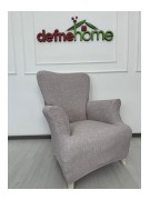 Döşemelik Kumaş Düz Keten Lastikli Kayma Yapmayan 3311 Takım Koltuk Örtüsü
