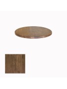Werzalit, Allzalit veya Wermodin Masa Tablası Yuvarlak 60cm - Rustik Dark