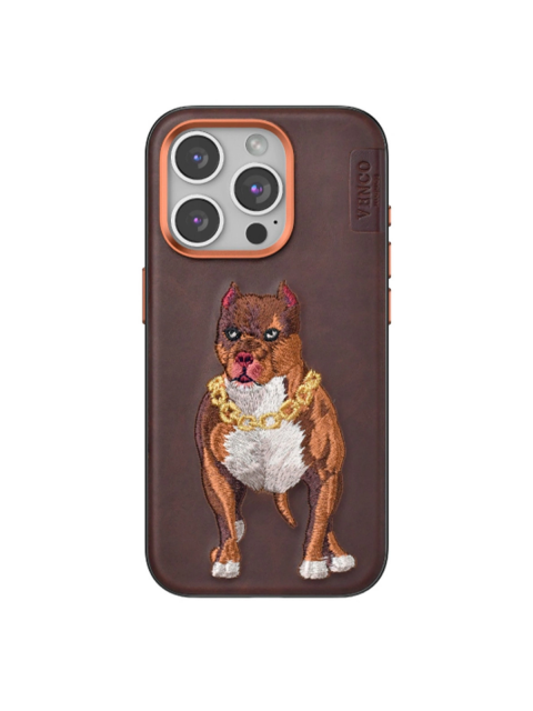 Venco  İphone 14 Pro Max Perma Desenli Kapak - Kahverengi