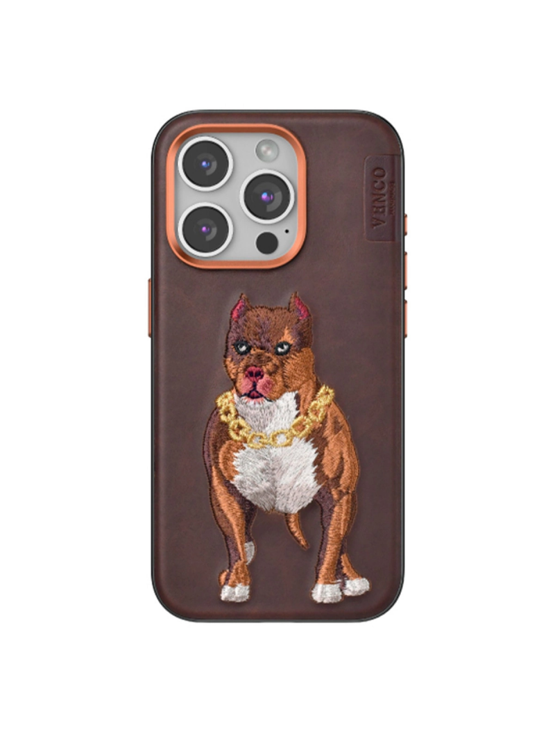 Venco  İphone 14 Pro Max Perma Desenli Kapak - Kahverengi